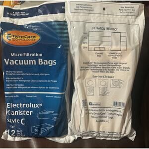 24 Bags for Electrolux Canister Vacuum Style C Micro Filtration by Envirocare